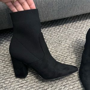 Steve Madden Pointed-Toe Sock Bootie